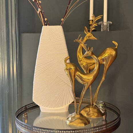 West Germany vaas U Keramik wit groot 1218/45 | Sprinkelhop