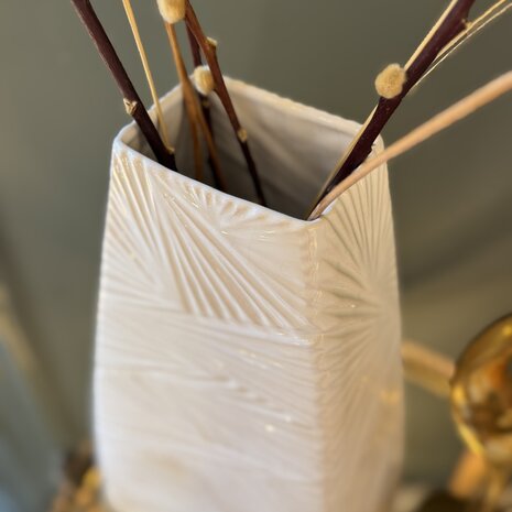 West Germany vaas U Keramik wit groot 1218/45 | Sprinkelhop