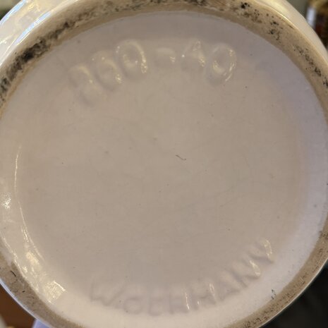 Vintage Scheurich West Germany Inka vaas 260-40 wit| Sprinkelhop