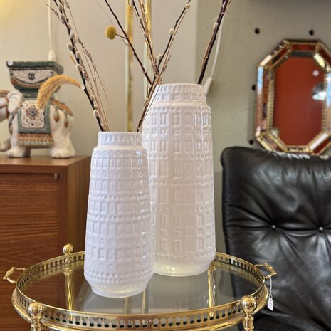 Vintage Scheurich West Germany vaas wit 260-30 | Sprinkelhop