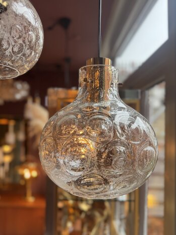 Messing Glashutte Limburg hanglamp space age cirkels 1970s | Sprinkelhop