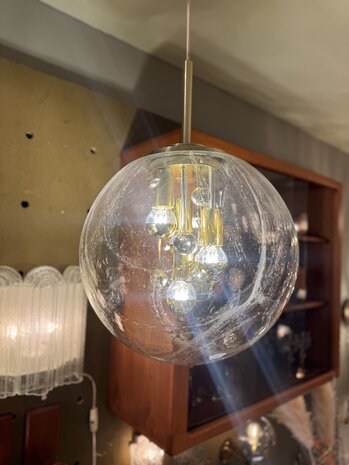  Doria Big Ball kristalglazen hanglamp messing | Sprinkelhop