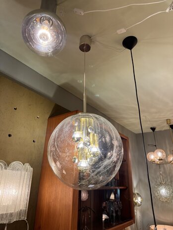  Doria Big Ball kristalglazen hanglamp messing | Sprinkelhop
