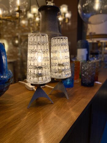 Set vintage tafellampjes nachtlampjes 1950s | Sprinkelhop