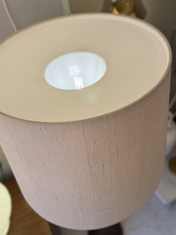 Vintage teak vloerlamp Domus 1970s in hoogte verstelbaar | Sprinkelhop