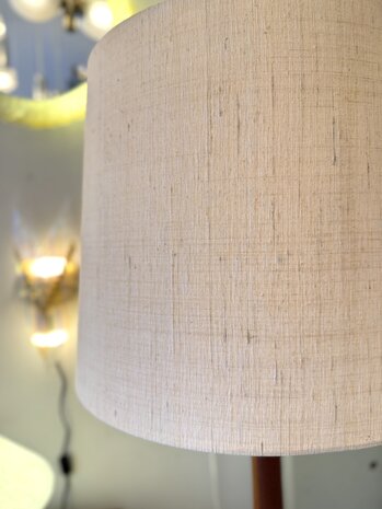 Vintage teak vloerlamp Domus 1970s in hoogte verstelbaar | Sprinkelhop