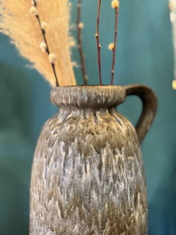 Grote vintage West Germany vaas blauw | Sprinkelhop