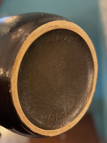 Grote vintage West Germany vaas blauw | Sprinkelhop