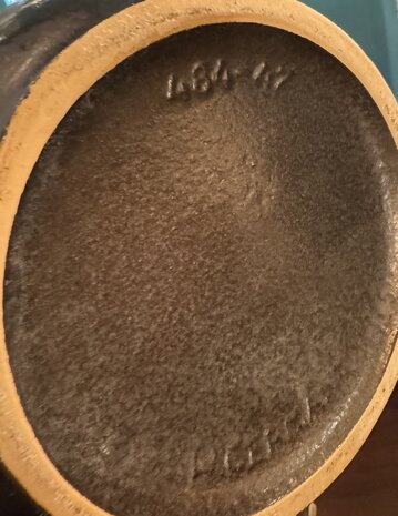 Grote vintage West Germany vaas blauw | Sprinkelhop