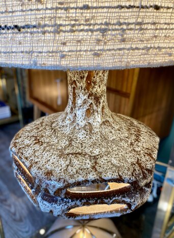 Vintage retro keramieken West Germany tafellamp vloerlamp 1970s  | Sprinkelhop