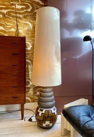 Vintage retro keramieken West Germany vloerlamp 1970s  | Sprinkelhop