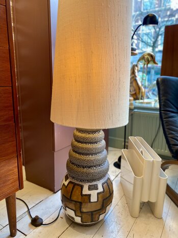 Vintage retro keramieken West Germany vloerlamp 1970s  | Sprinkelhop