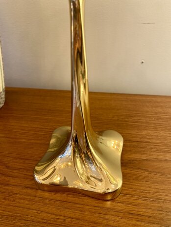 Grote vintage messing kandelaar messing 4 armen | Sprinkelhop