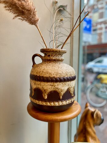 Vintage West Germany vaas Pan Keramik Fat Lava | Sprinkelhop