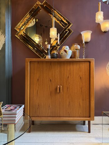 Silkeborg Deense vintage kast met tambour deuren | Sprinkelhop