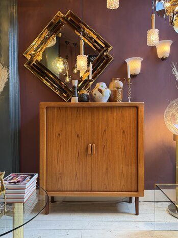 Silkeborg Deense vintage kast met tambour deuren | Sprinkelhop