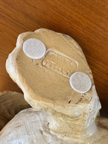 Vintage Italiaanse Maiolica keramieken basset hond XL | Sprinkelhop