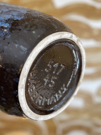 Grote vintage West Germany Fat Lava vaas Scheurich 517-45 blauw | Sprinkelhop