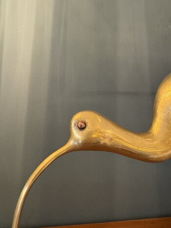 Vintage messing wulp ibis beeld  | Sprinkelhop