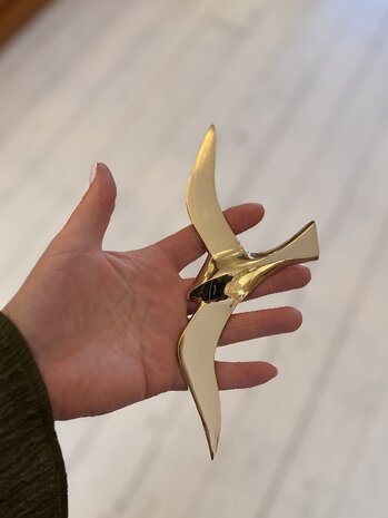 Messing vogel zwaluw zeemeeuw voor aan de wand | Sprinkelhop