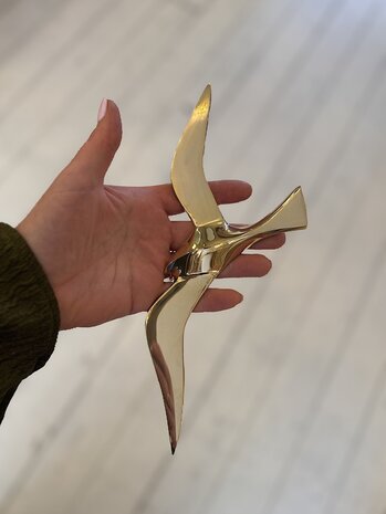 Messing vogel zwaluw zeemeeuw voor aan de wand | Sprinkelhop