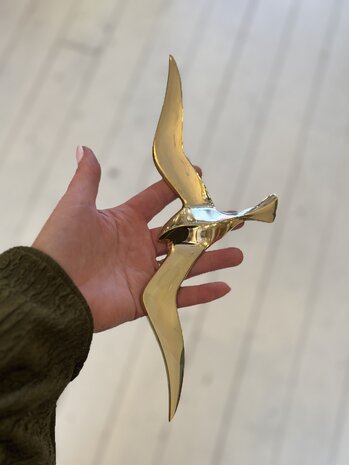 Messing vogel zwaluw zeemeeuw voor aan de wand | Sprinkelhop