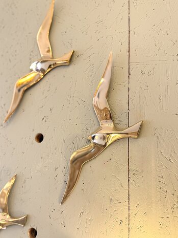 Messing vogel zwaluw zeemeeuw voor aan de wand | Sprinkelhop