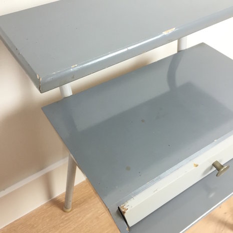 Vintage nachtkastje Auping Rietveld blauw