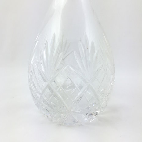 Karaf kristal rond geslepen glas Da Vinci