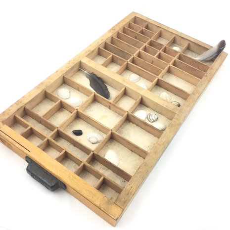 Vintage houten letterbak klein | Sprinkel + Hop