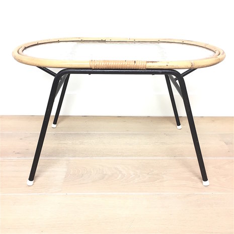 Jaren 50 rotan salontafel Rohé Noordwolde | Sprinkel + Hop 