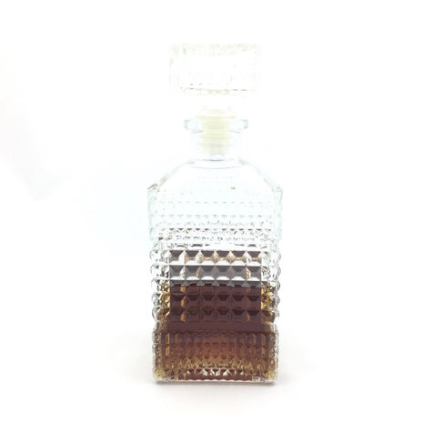 Glazen whiskey karaf vierkant | Sprinkel + Hop