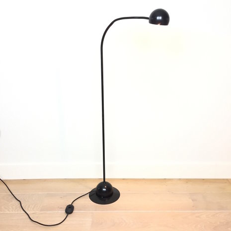 Vintage vloerlamp zwart metaal Hustadt Leuchten | Sprinkel + Hop