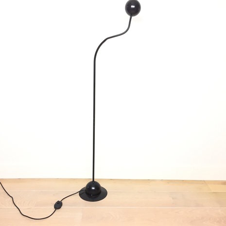 Vintage vloerlamp zwart metaal Hustadt Leuchten | Sprinkel + Hop