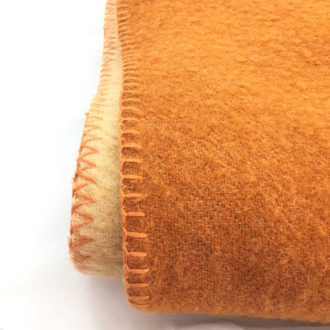 Knuppel Doe voorzichtig Pa Vintage wollen deken ecru roestbruin 150 x 220 | Sprinkel + Hop