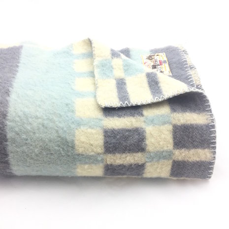 Vintage wollen deken blauw 130 x 190 | Sprinkel + Hop
