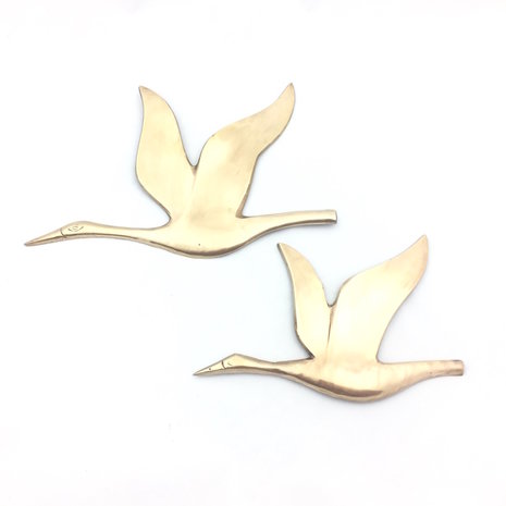 Set vintage messing wandvogels | Sprinkel + Hop