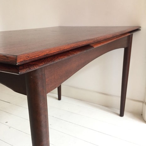 Vintage palissander eettafel uitschuifbaar | Sprinkel + Hop