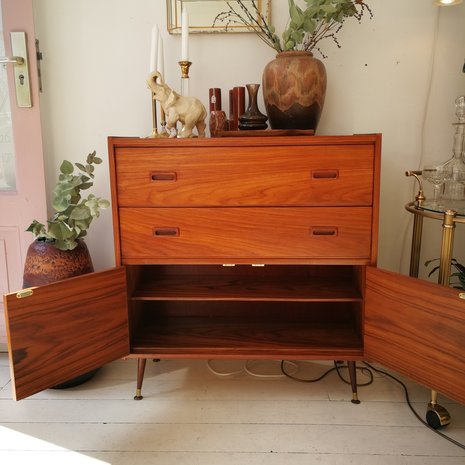 Vintage teak houten dressoir kastje | Sprinkel + Hop