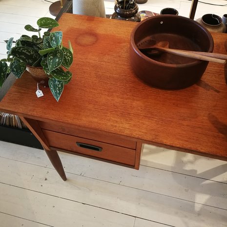 Vintage teak houten bureau 2 lades | Sprinkel + Hop