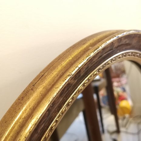 Ovale spiegel bruin goud | Sprinkel + Hop