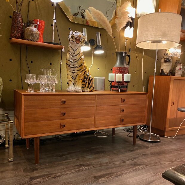 Vintage Deens dressoir ladekast Brouer Mobelfabrik 