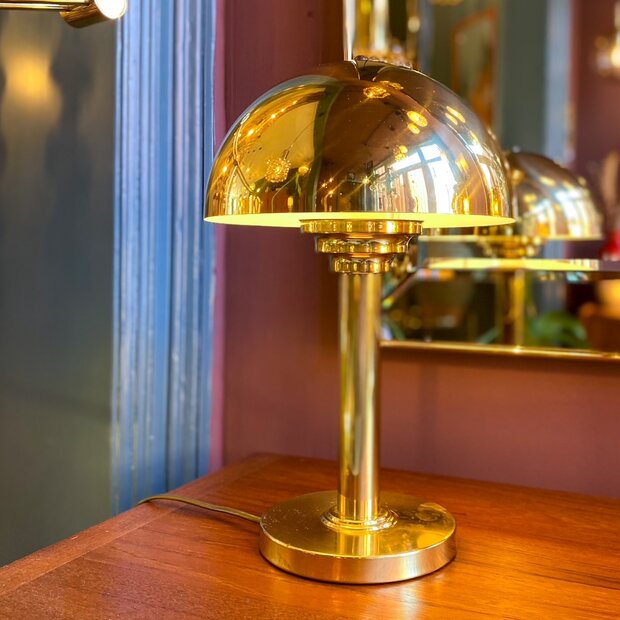 WSB Germany messing mushroom tafellamp 1970s