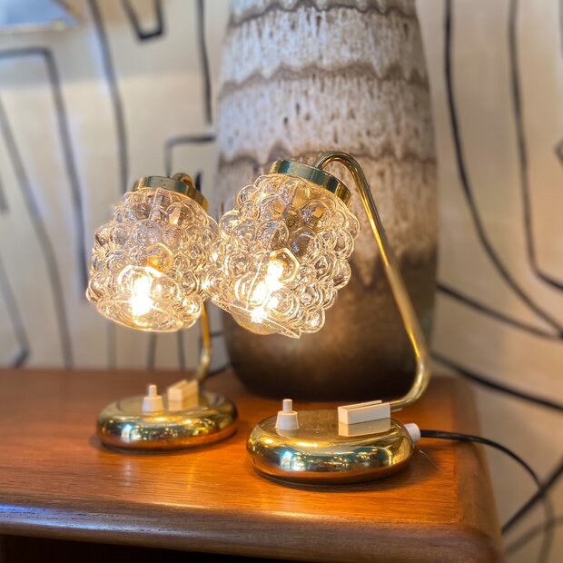 Helena Tynell Glash&uuml;tte tafellampje 1960s | Sprinkelhop