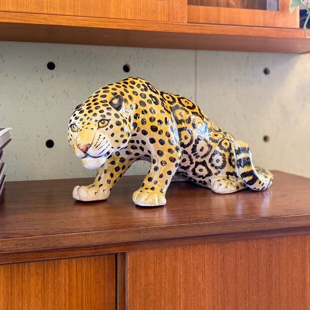 Vintage porseleinen panter sluipend kleine | Sprinkelhop
