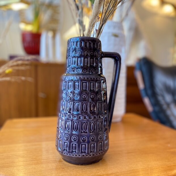 Vintage West Germany vaas paars met oor 416-26 | Sprinkelhop