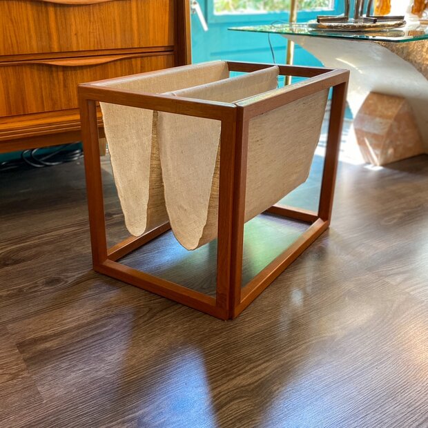 Deens design teakhouten tijdschriftenhouder lectuurbak | Sprinkelhop 