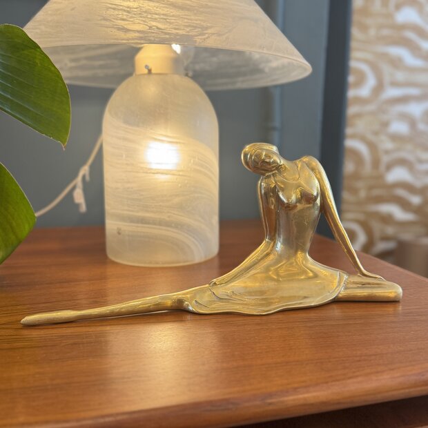 Art nouveau beeld messing ballerina | Sprinkelhop