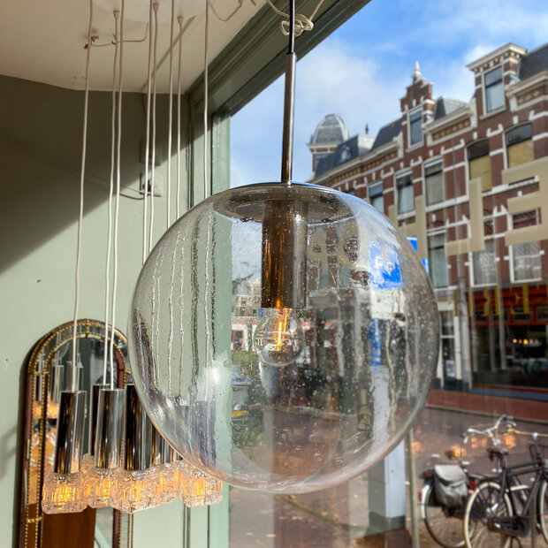 Glashutte Limburg hanglamp chroom transparante bol | Sprinkelhop