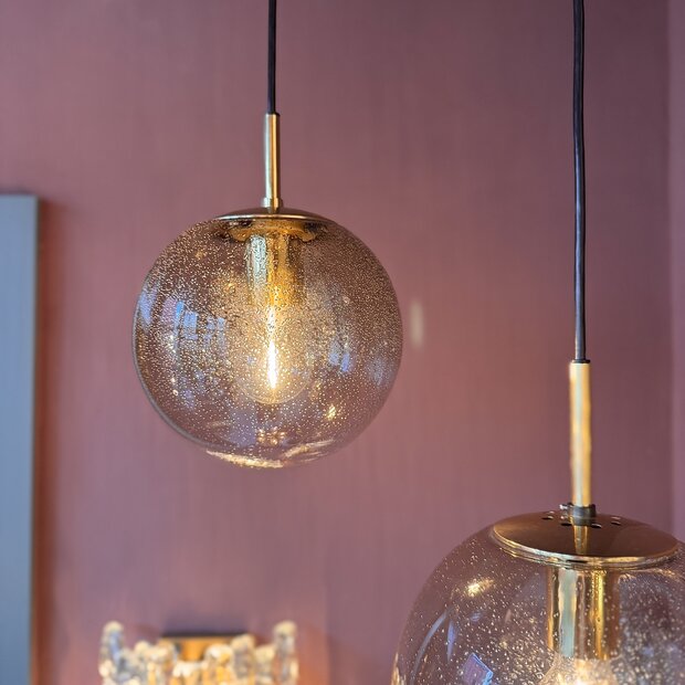 Messing rookglazen Glashutte Limburg bol hanglamp bubbel - S | Sprinkelhop